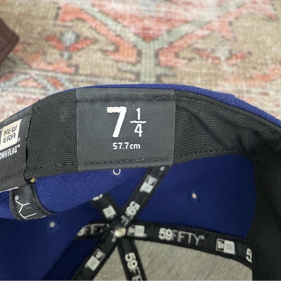 Men's Dodgers New Era Royal Authentic Fitted Hat - Picture 4 of 4